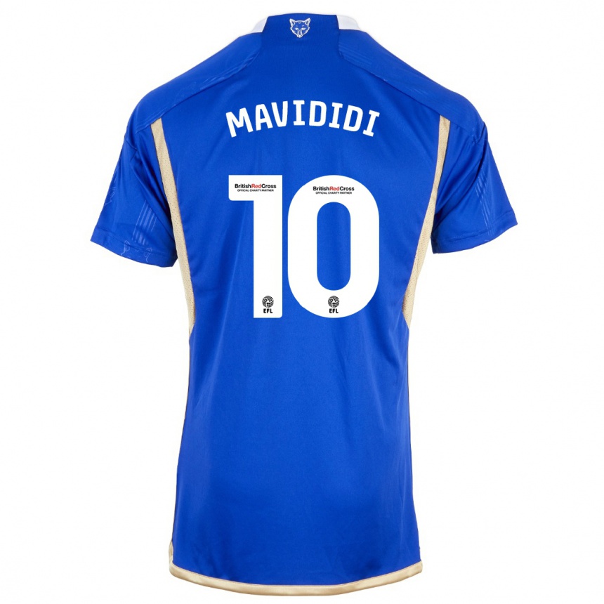 Niño Fútbol Camiseta Stephy Mavididi #10 Azul 1ª Equipación 2023/24 Perú