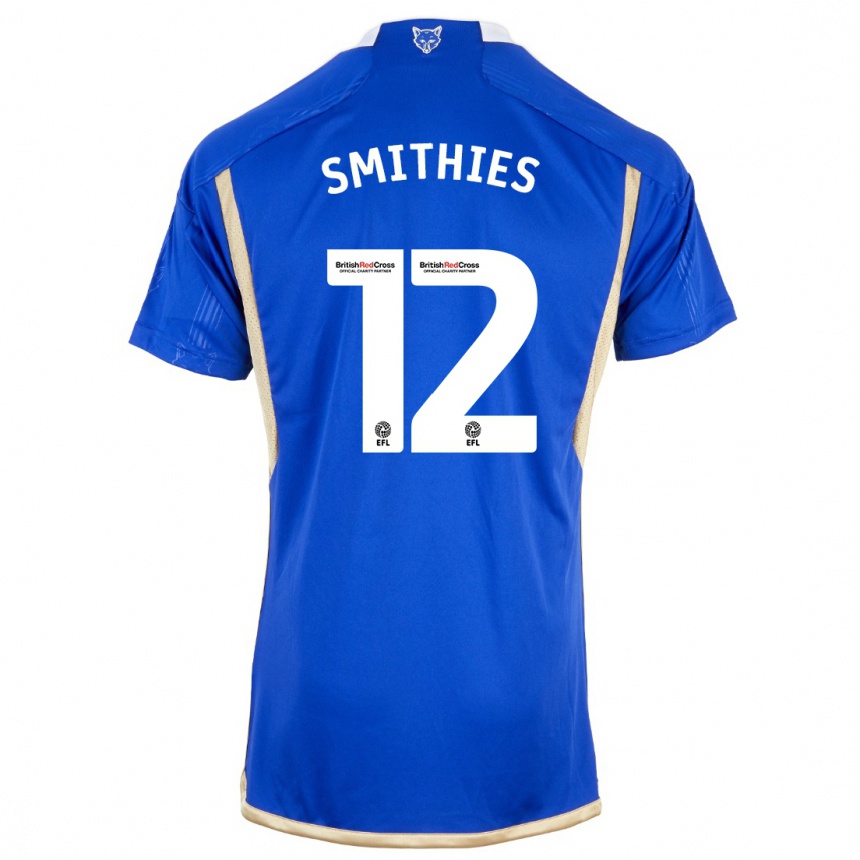 Niño Fútbol Camiseta Alex Smithies #12 Azul 1ª Equipación 2023/24 Perú