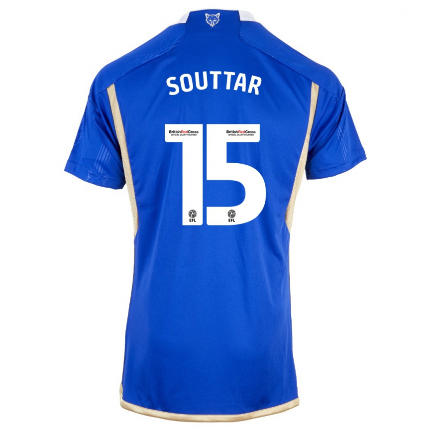 Niño Fútbol Camiseta Harry Souttar #15 Azul 1ª Equipación 2023/24 Perú