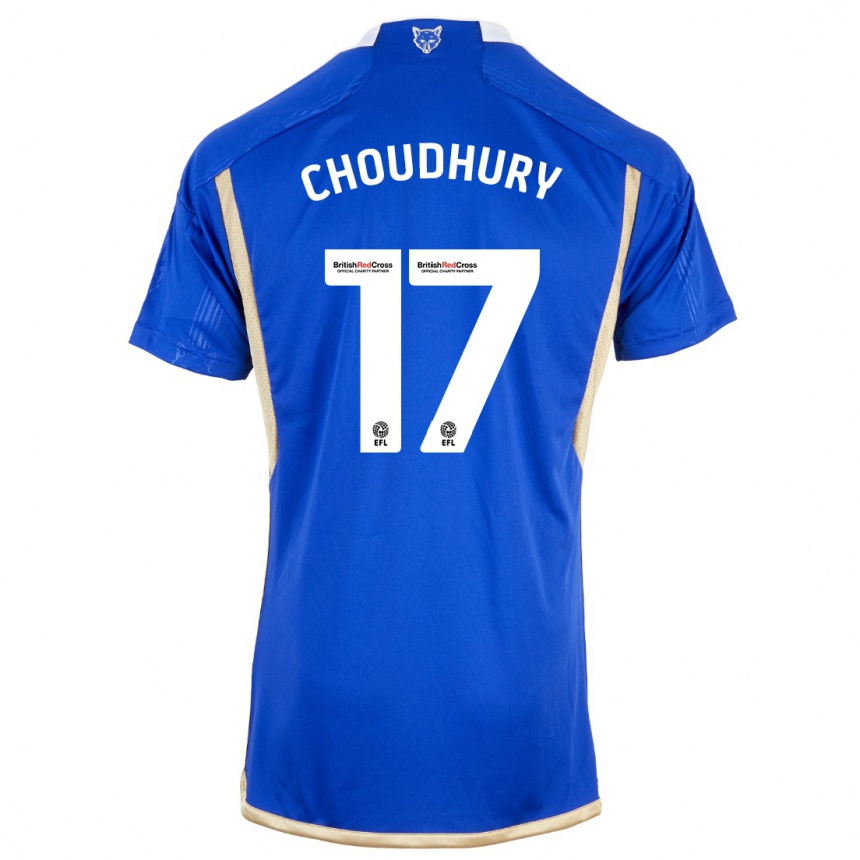 Niño Fútbol Camiseta Hamza Choudhury #17 Azul 1ª Equipación 2023/24 Perú