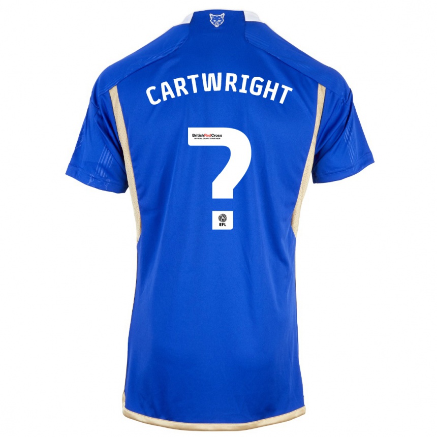 Niño Fútbol Camiseta Henry Cartwright #0 Azul 1ª Equipación 2023/24 Perú