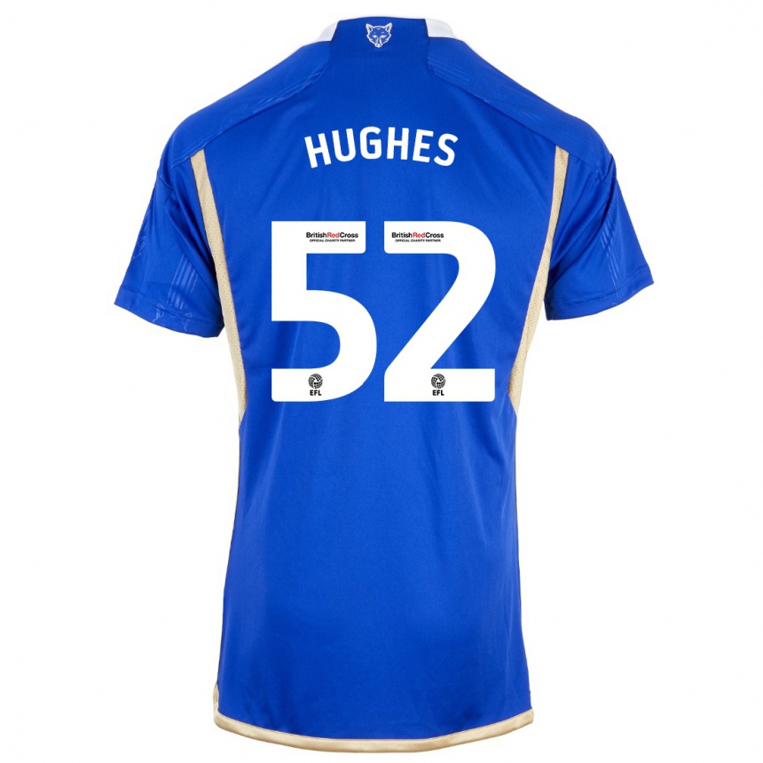 Niño Fútbol Camiseta Iestyn Hughes #52 Azul 1ª Equipación 2023/24 Perú