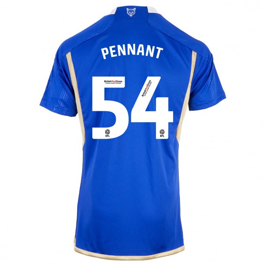 Niño Fútbol Camiseta Kian Pennant #54 Azul 1ª Equipación 2023/24 Perú