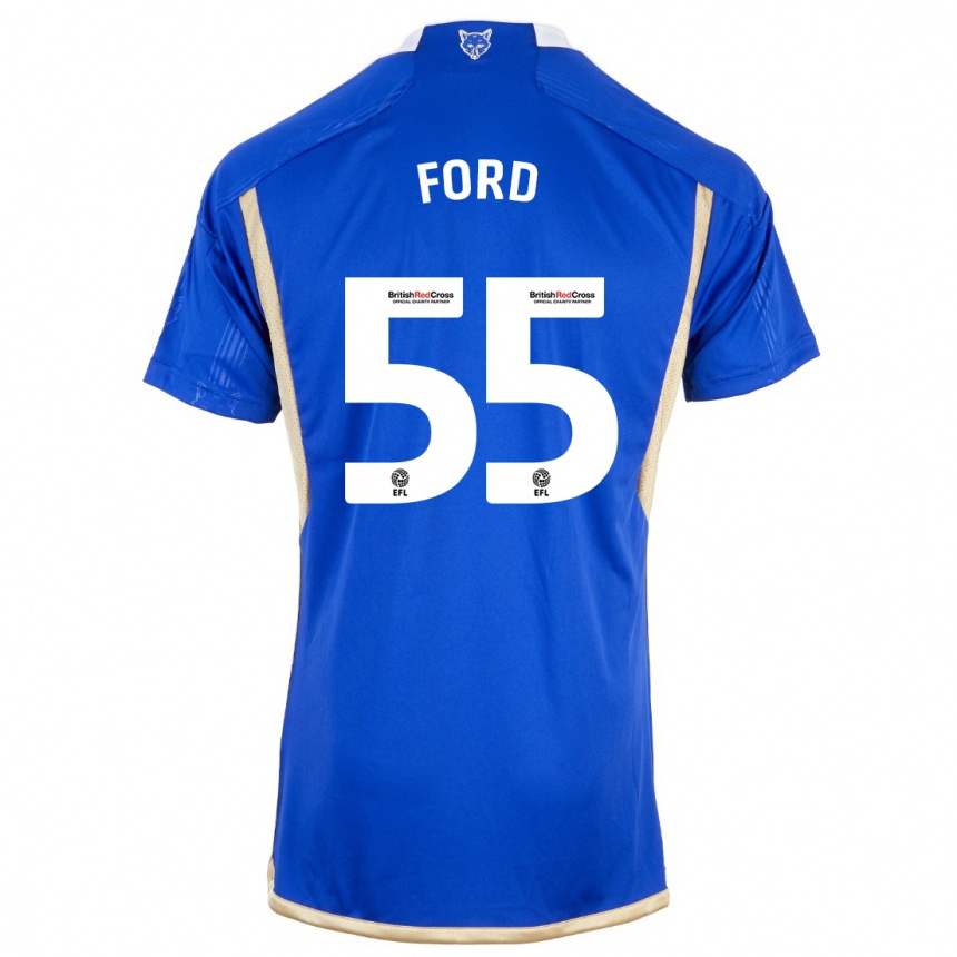 Niño Fútbol Camiseta Harvey Godsmark-Ford #55 Azul 1ª Equipación 2023/24 Perú