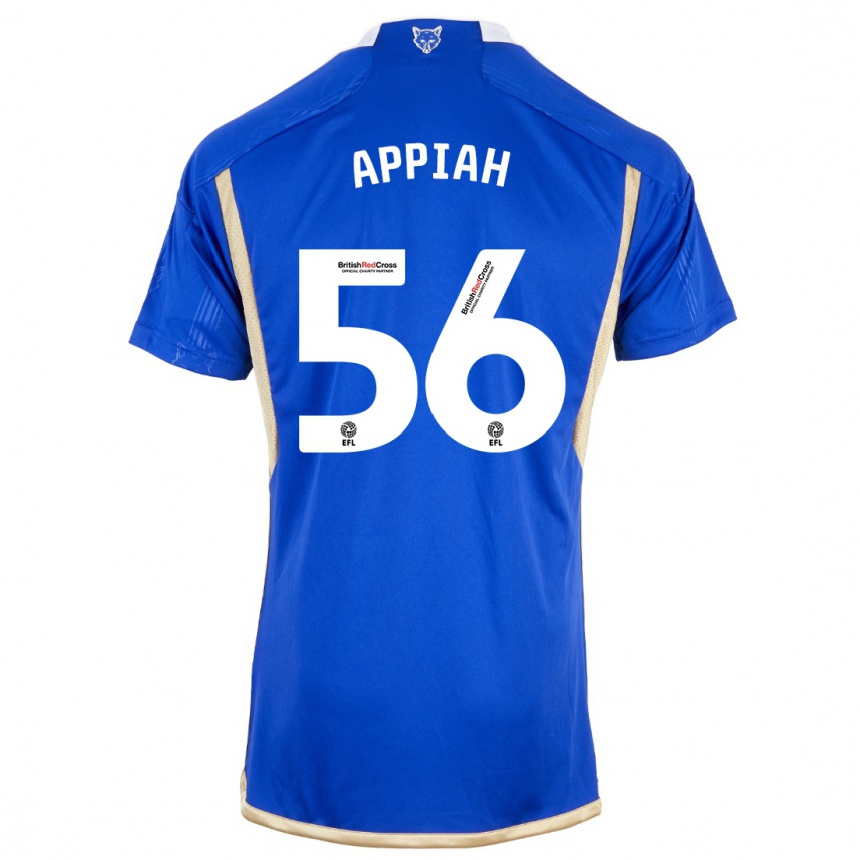 Niño Fútbol Camiseta Paul Appiah #56 Azul 1ª Equipación 2023/24 Perú