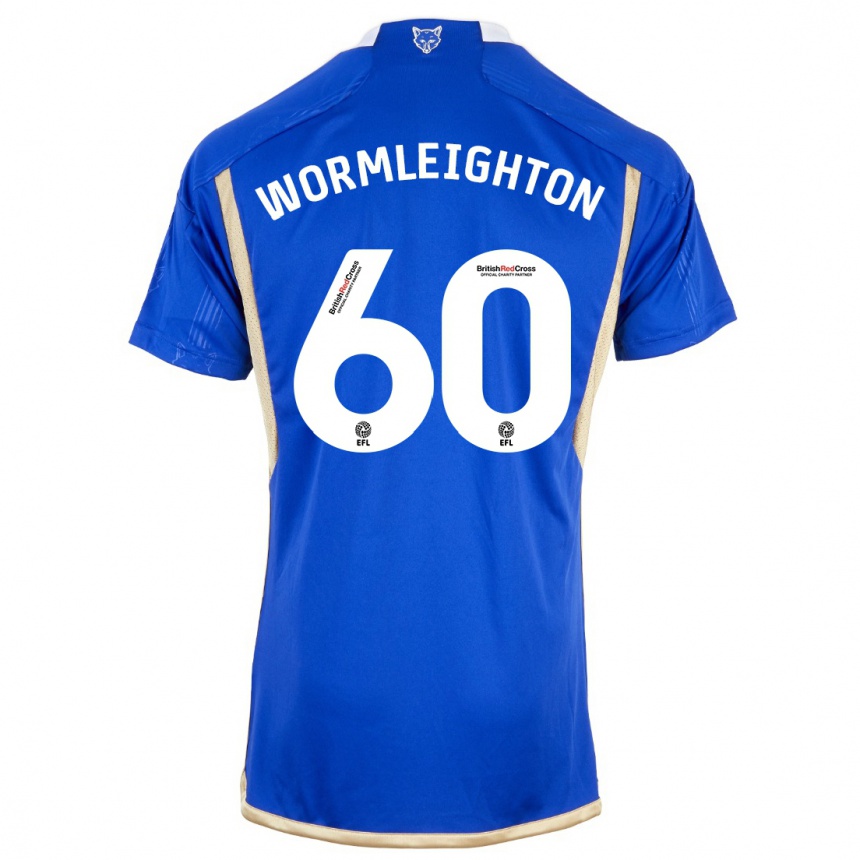 Niño Fútbol Camiseta Joe Wormleighton #60 Azul 1ª Equipación 2023/24 Perú