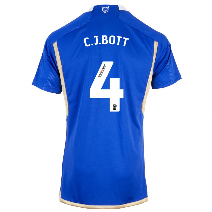 Niño Fútbol Camiseta C. J. Bott #4 Azul 1ª Equipación 2023/24 Perú