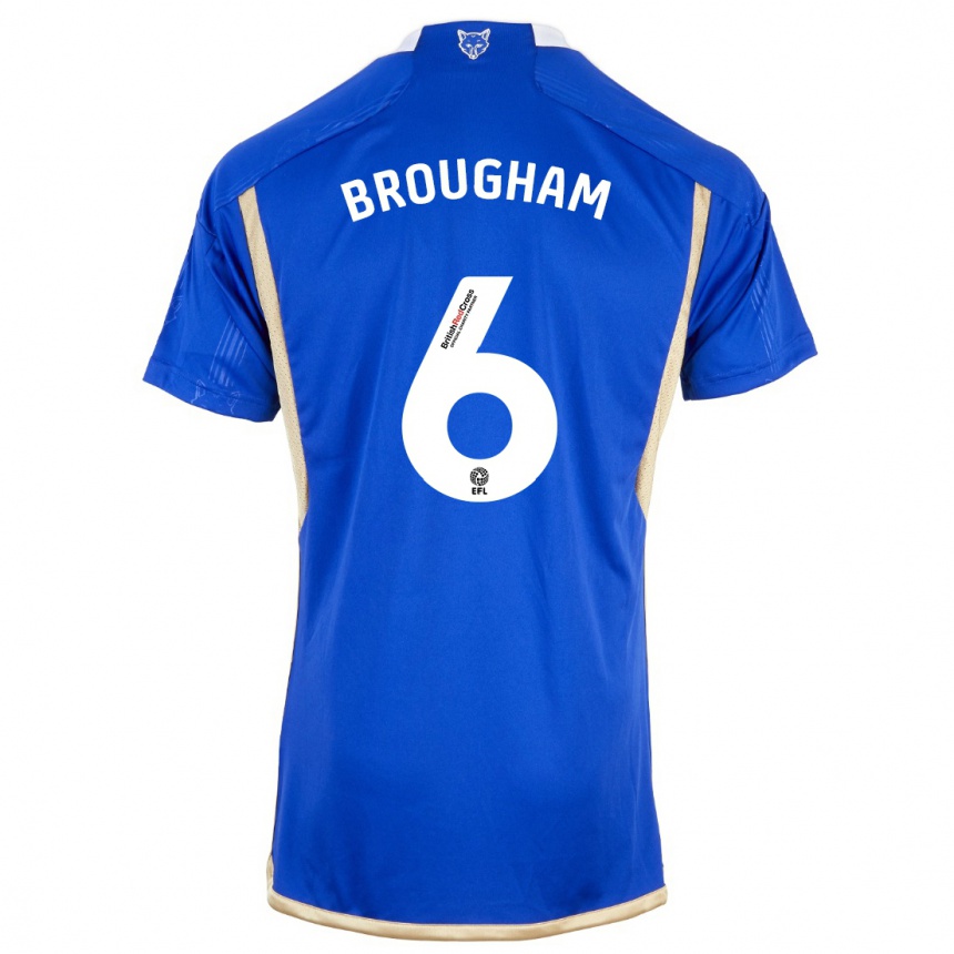 Niño Fútbol Camiseta Georgia Brougham #6 Azul 1ª Equipación 2023/24 Perú