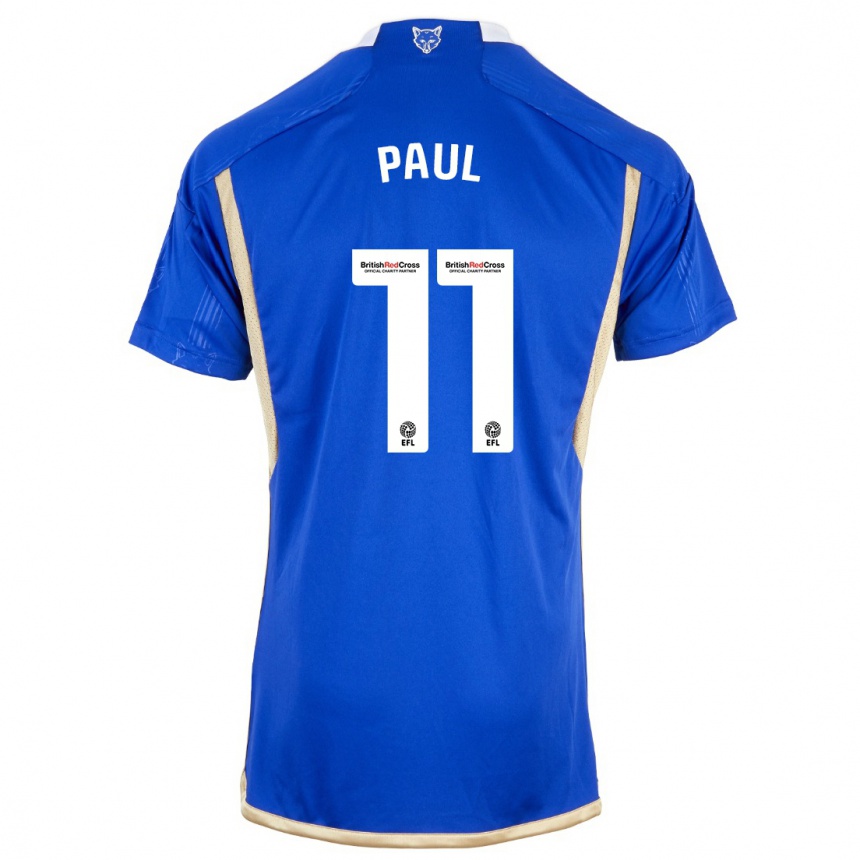 Niño Fútbol Camiseta Lachante Paul #11 Azul 1ª Equipación 2023/24 Perú