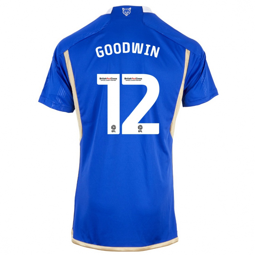 Niño Fútbol Camiseta Missy Goodwin #12 Azul 1ª Equipación 2023/24 Perú