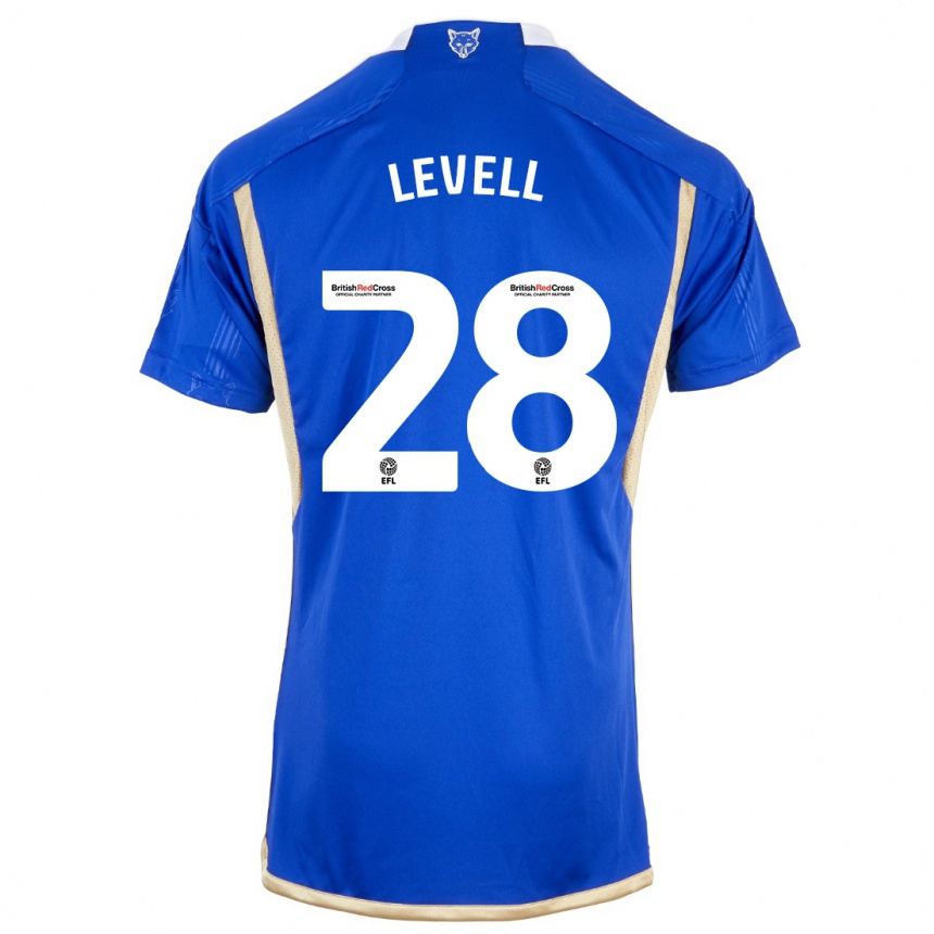 Niño Fútbol Camiseta Kirstie Levell #28 Azul 1ª Equipación 2023/24 Perú