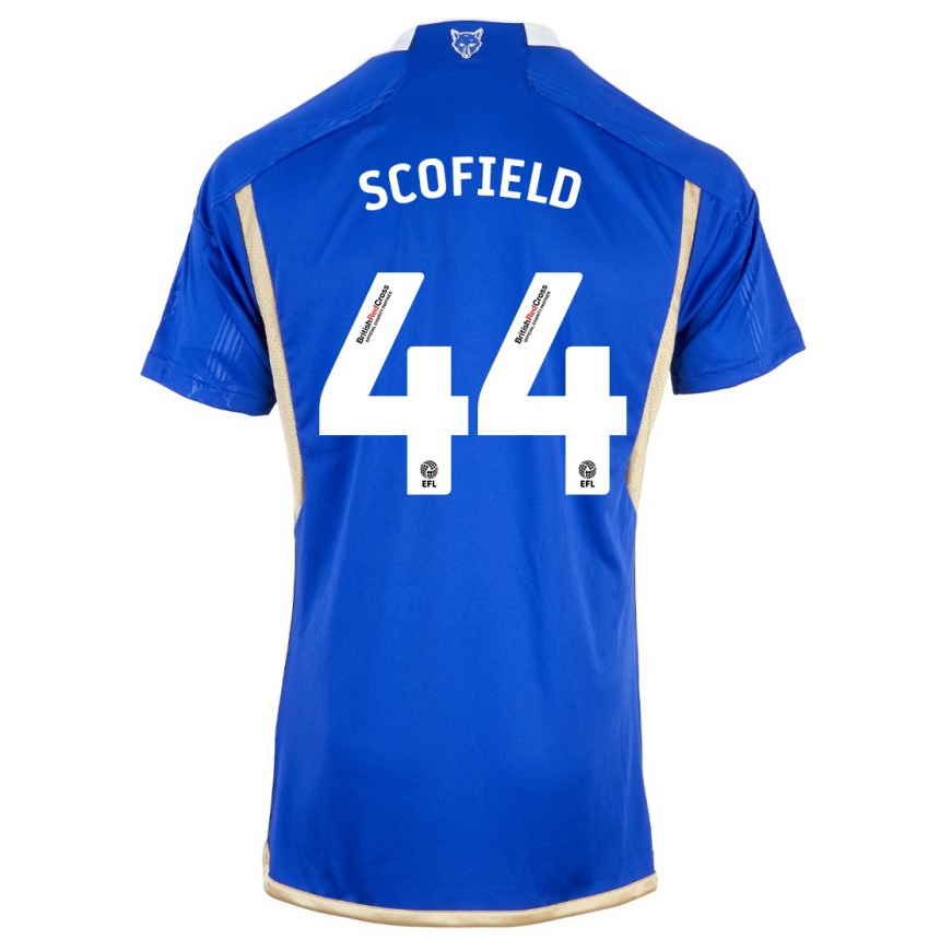 Niño Fútbol Camiseta Connie Scofield #44 Azul 1ª Equipación 2023/24 Perú