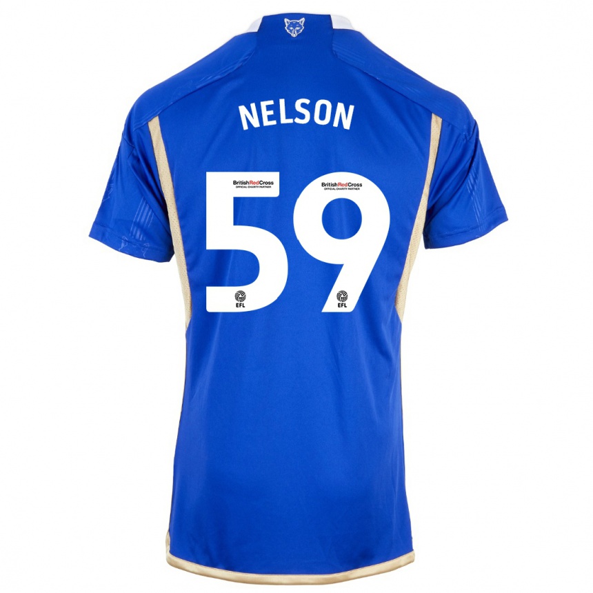 Niño Fútbol Camiseta Ronny Nelson #59 Azul 1ª Equipación 2023/24 Perú