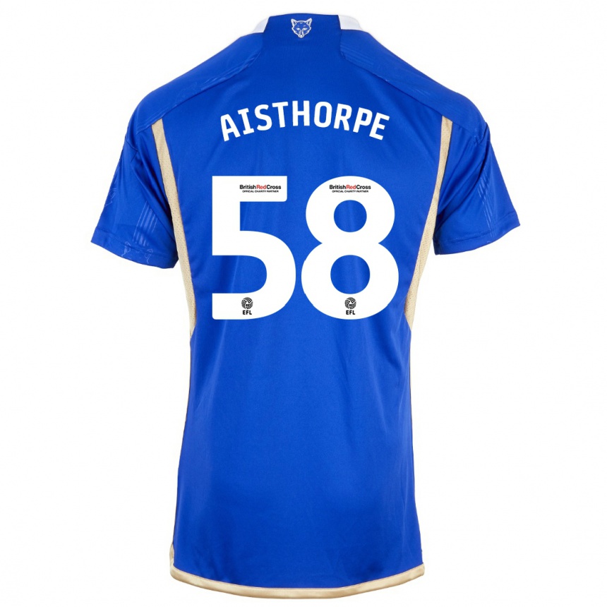 Niño Fútbol Camiseta Bailey Aisthorpe #58 Azul 1ª Equipación 2023/24 Perú