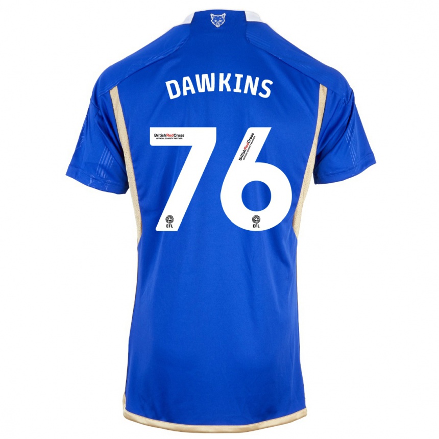 Niño Fútbol Camiseta Kartell Dawkins #76 Azul 1ª Equipación 2023/24 Perú