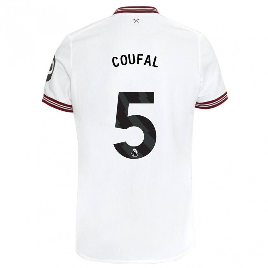 Niño Fútbol Camiseta Vladimir Coufal #5 Blanco 2ª Equipación 2023/24 Perú