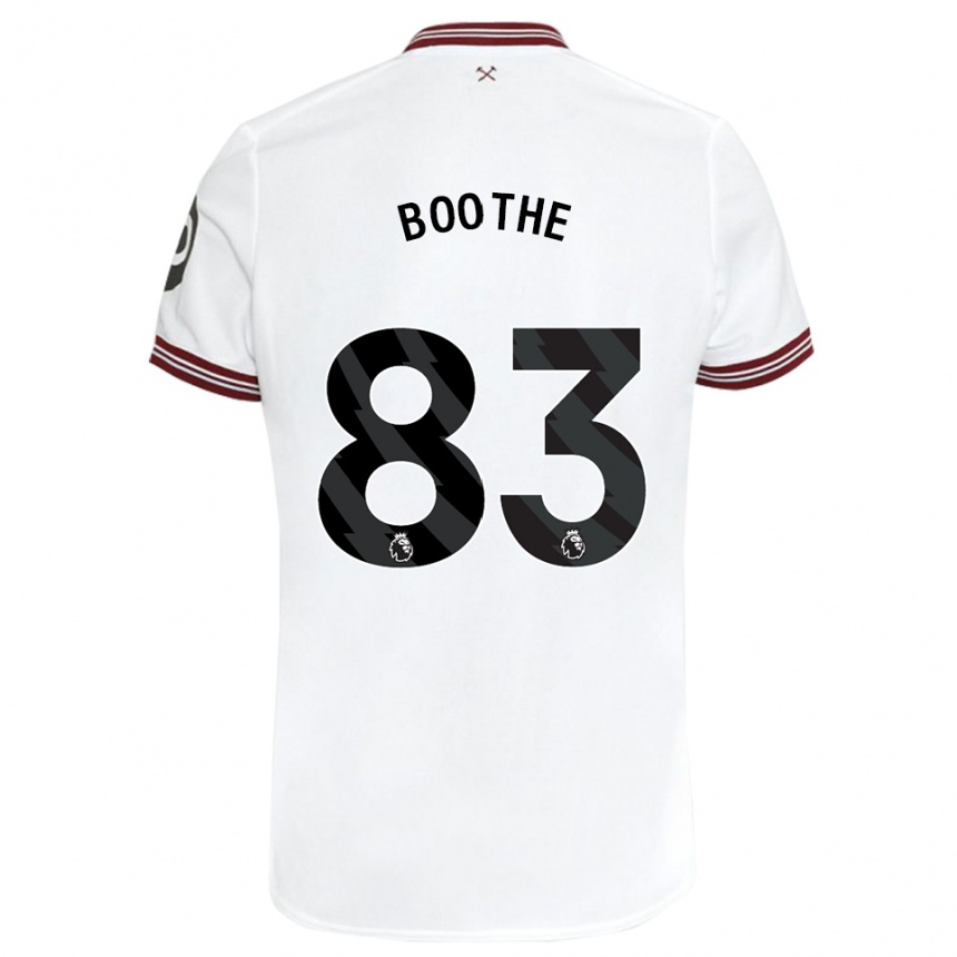 Niño Fútbol Camiseta Sebastian Boothe #83 Blanco 2ª Equipación 2023/24 Perú