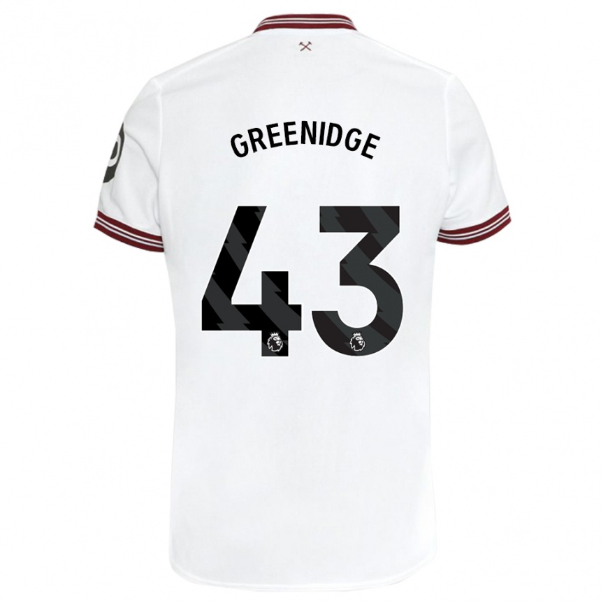 Niño Fútbol Camiseta Will Greenidge #43 Blanco 2ª Equipación 2023/24 Perú