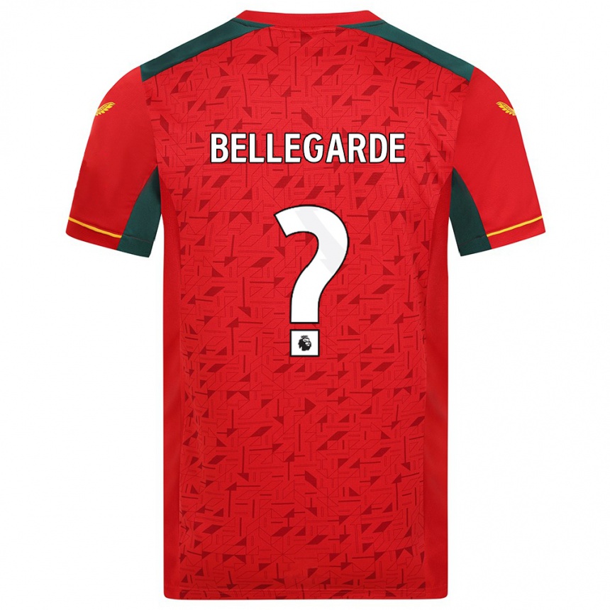 Niño Fútbol Camiseta Jean-Ricner Bellegarde #0 Rojo 2ª Equipación 2023/24 Perú