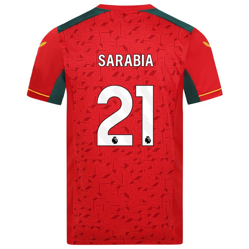 Niño Fútbol Camiseta Pablo Sarabia #21 Rojo 2ª Equipación 2023/24 Perú