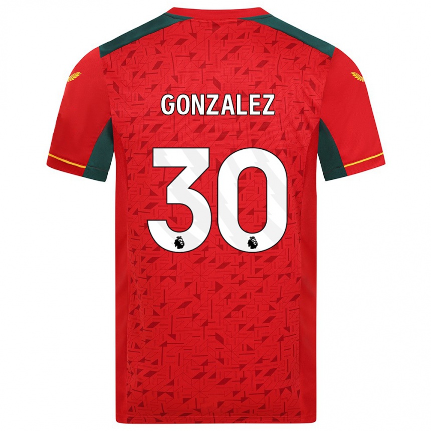 Niño Fútbol Camiseta Enso González #30 Rojo 2ª Equipación 2023/24 Perú