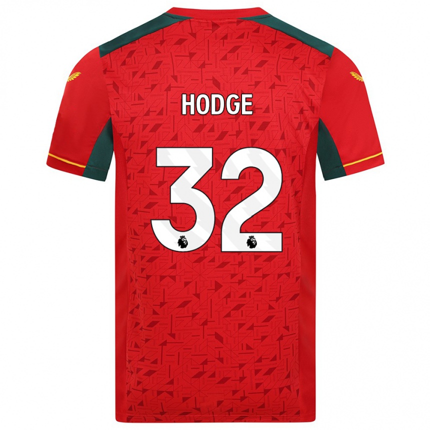 Niño Fútbol Camiseta Joe Hodge #32 Rojo 2ª Equipación 2023/24 Perú