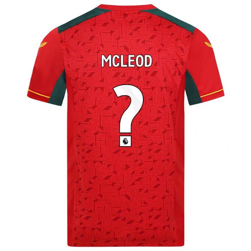 Niño Fútbol Camiseta Ethan Mcleod #0 Rojo 2ª Equipación 2023/24 Perú