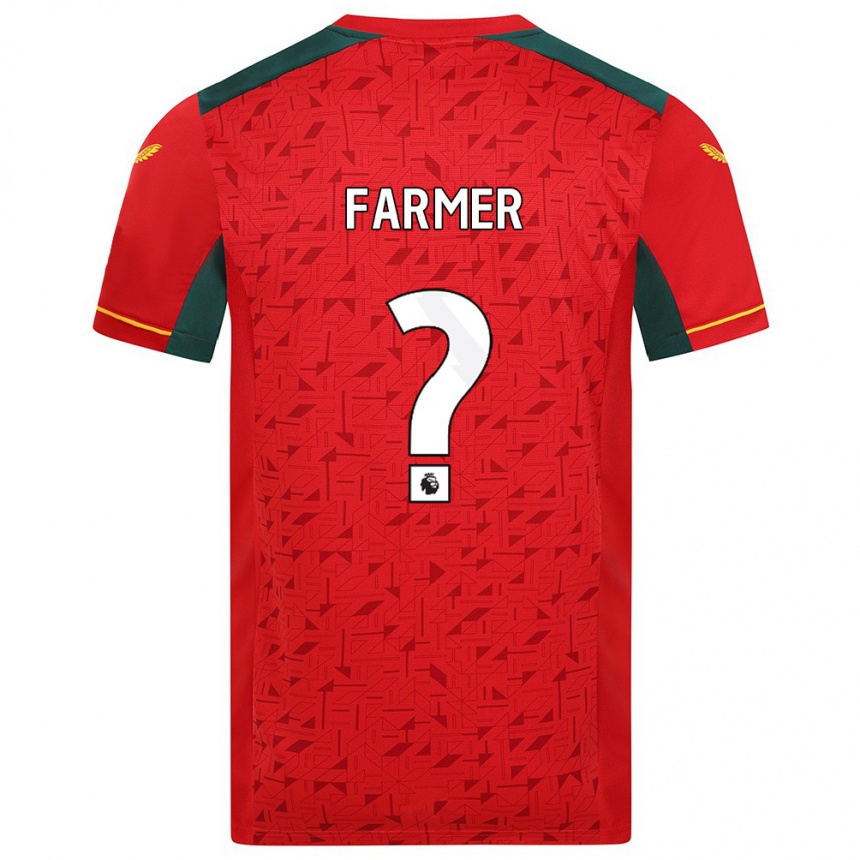 Niño Fútbol Camiseta Owen Farmer #0 Rojo 2ª Equipación 2023/24 Perú