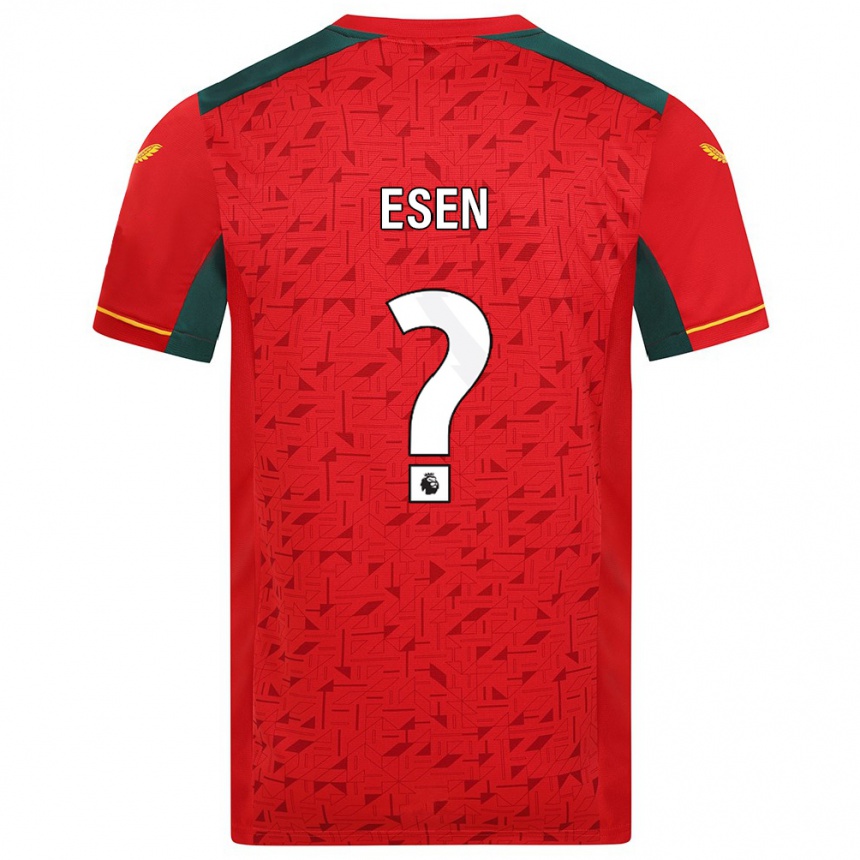 Niño Fútbol Camiseta Josh Esen #0 Rojo 2ª Equipación 2023/24 Perú