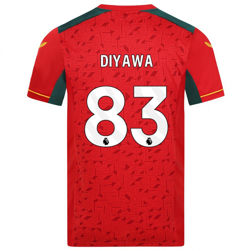 Niño Fútbol Camiseta Aaron Keto-Diyawa #83 Rojo 2ª Equipación 2023/24 Perú