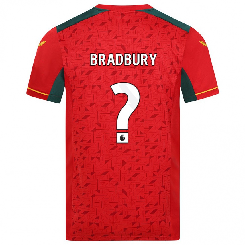 Niño Fútbol Camiseta Mackenzie Bradbury #0 Rojo 2ª Equipación 2023/24 Perú