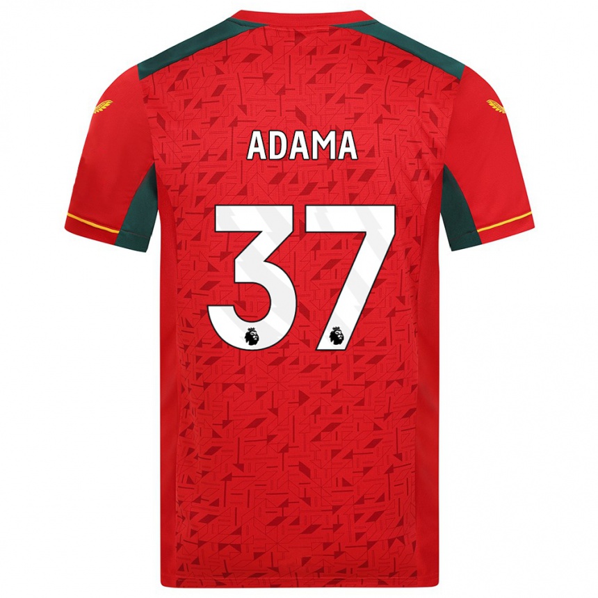 Niño Fútbol Camiseta Adama Traore #37 Rojo 2ª Equipación 2023/24 Perú