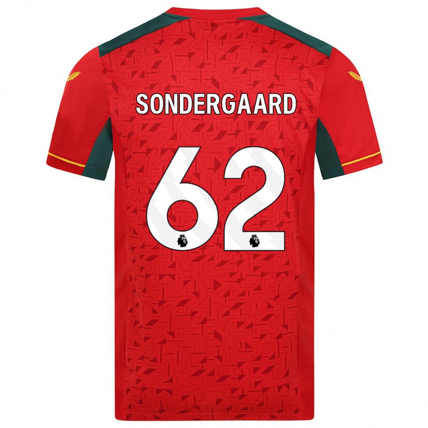 Niño Fútbol Camiseta Andreas Sondergaard #62 Rojo 2ª Equipación 2023/24 Perú