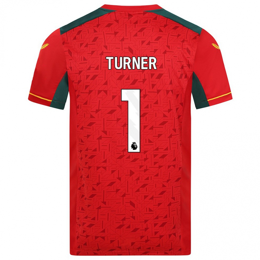 Niño Fútbol Camiseta Shannon Turner #1 Rojo 2ª Equipación 2023/24 Perú