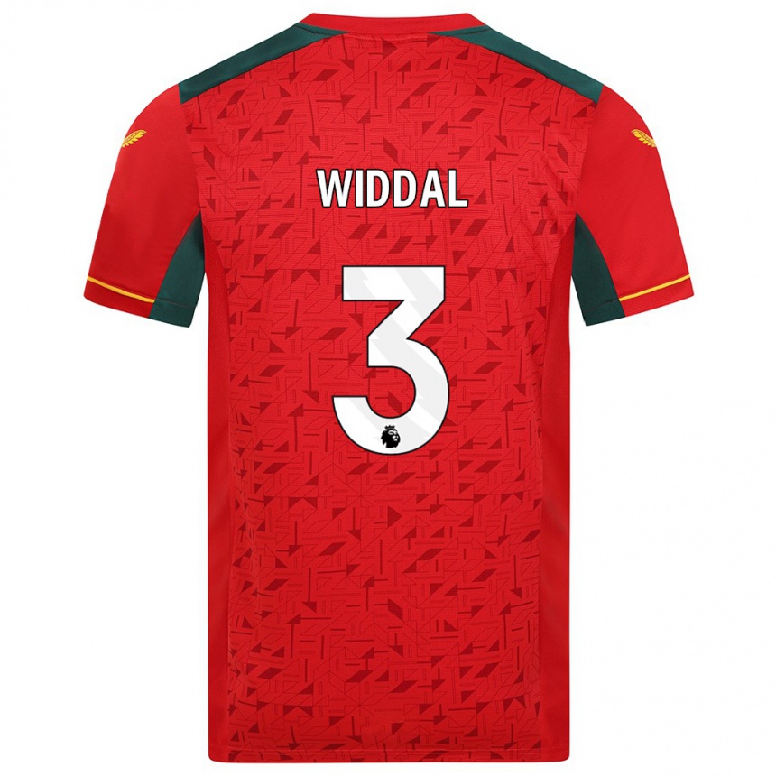 Niño Fútbol Camiseta Natalie Widdal #3 Rojo 2ª Equipación 2023/24 Perú