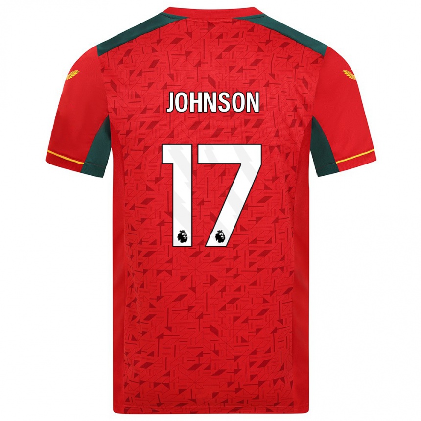 Niño Fútbol Camiseta Katie Johnson #17 Rojo 2ª Equipación 2023/24 Perú