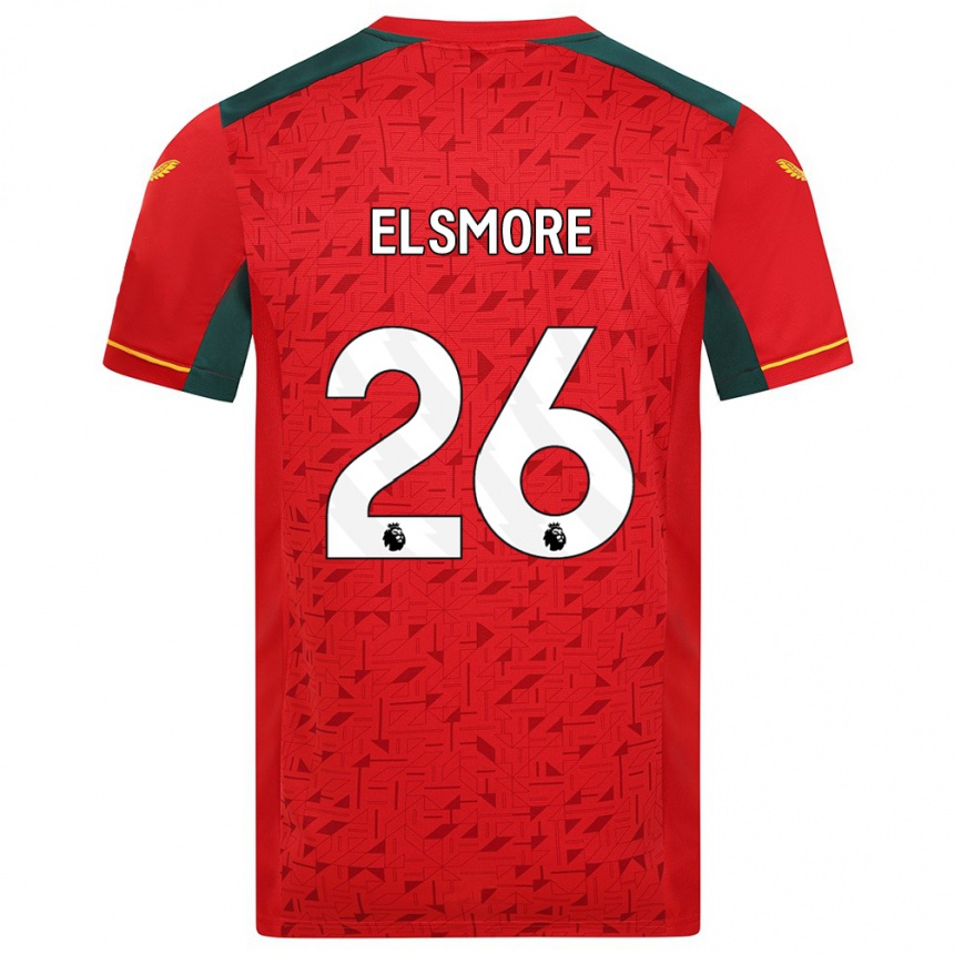 Niño Fútbol Camiseta Ria Elsmore #26 Rojo 2ª Equipación 2023/24 Perú