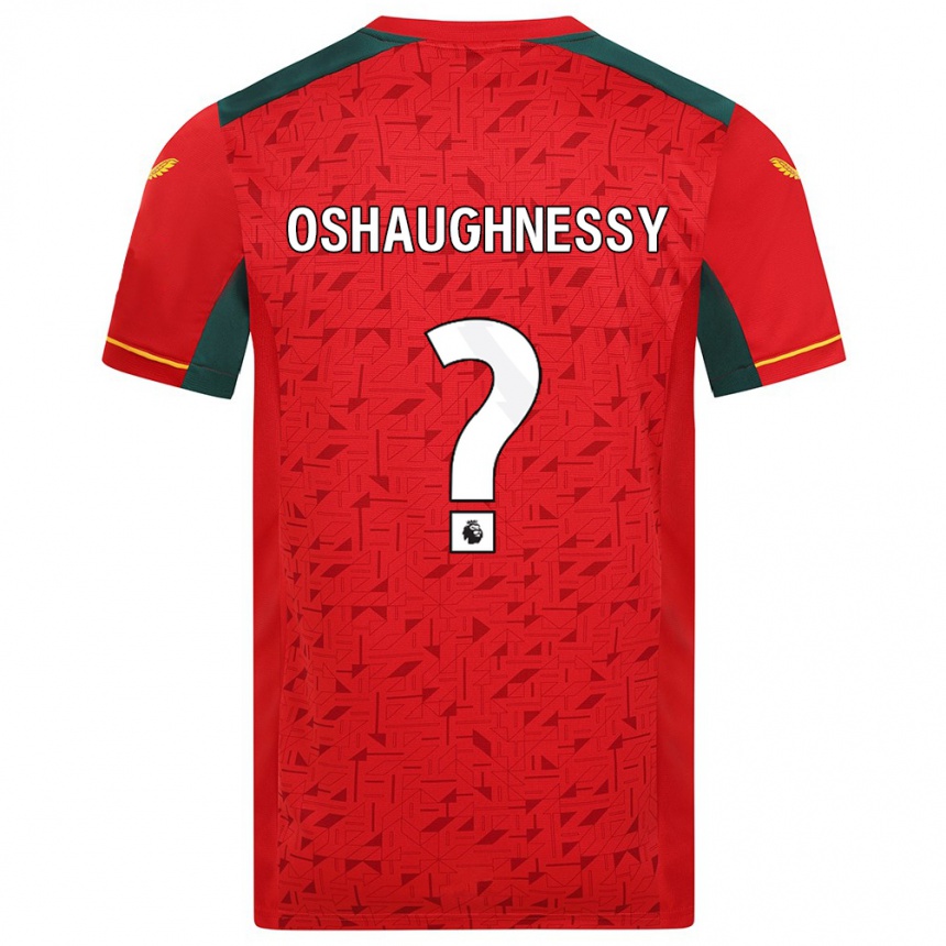 Niño Fútbol Camiseta Joe Oshaughnessy #0 Rojo 2ª Equipación 2023/24 Perú