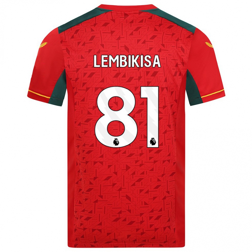 Niño Fútbol Camiseta Dexter Lembikisa #81 Rojo 2ª Equipación 2023/24 Perú