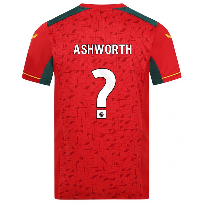 Niño Fútbol Camiseta Finn Ashworth #0 Rojo 2ª Equipación 2023/24 Perú