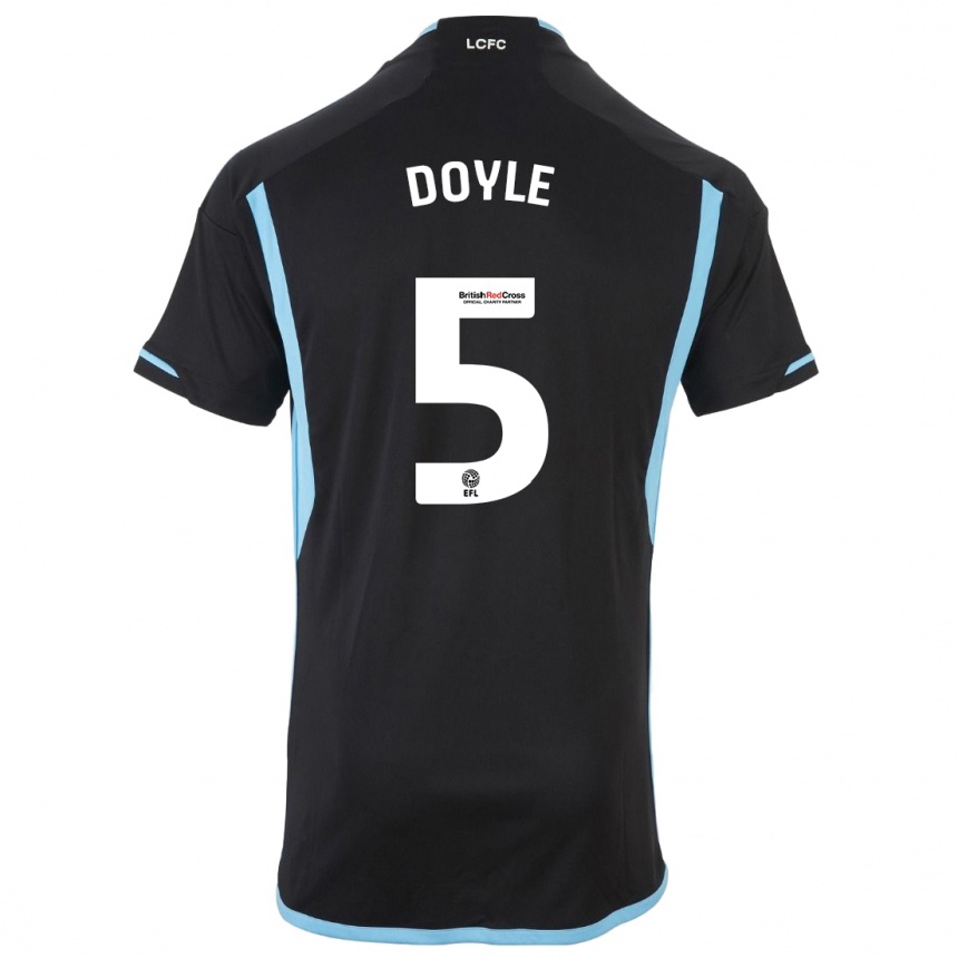 Niño Fútbol Camiseta Callum Doyle #5 Negro 2ª Equipación 2023/24 Perú