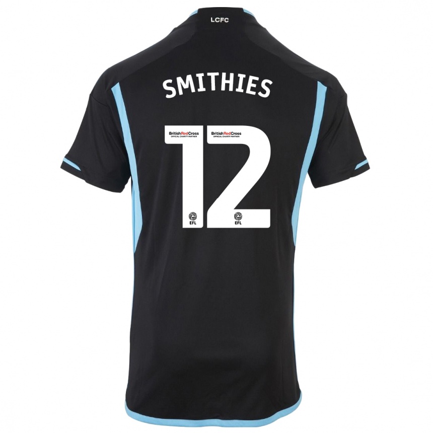 Niño Fútbol Camiseta Alex Smithies #12 Negro 2ª Equipación 2023/24 Perú