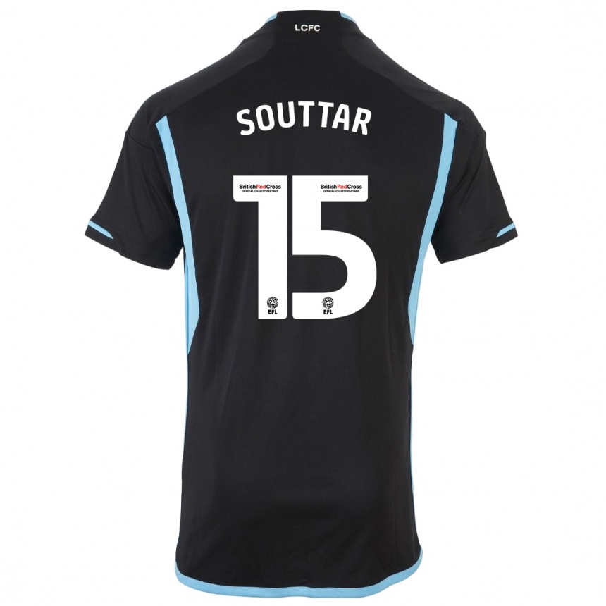 Niño Fútbol Camiseta Harry Souttar #15 Negro 2ª Equipación 2023/24 Perú