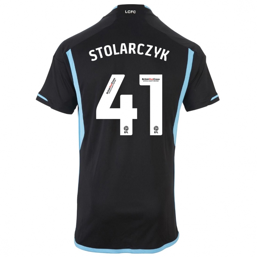 Niño Fútbol Camiseta Jakub Stolarczyk #41 Negro 2ª Equipación 2023/24 Perú