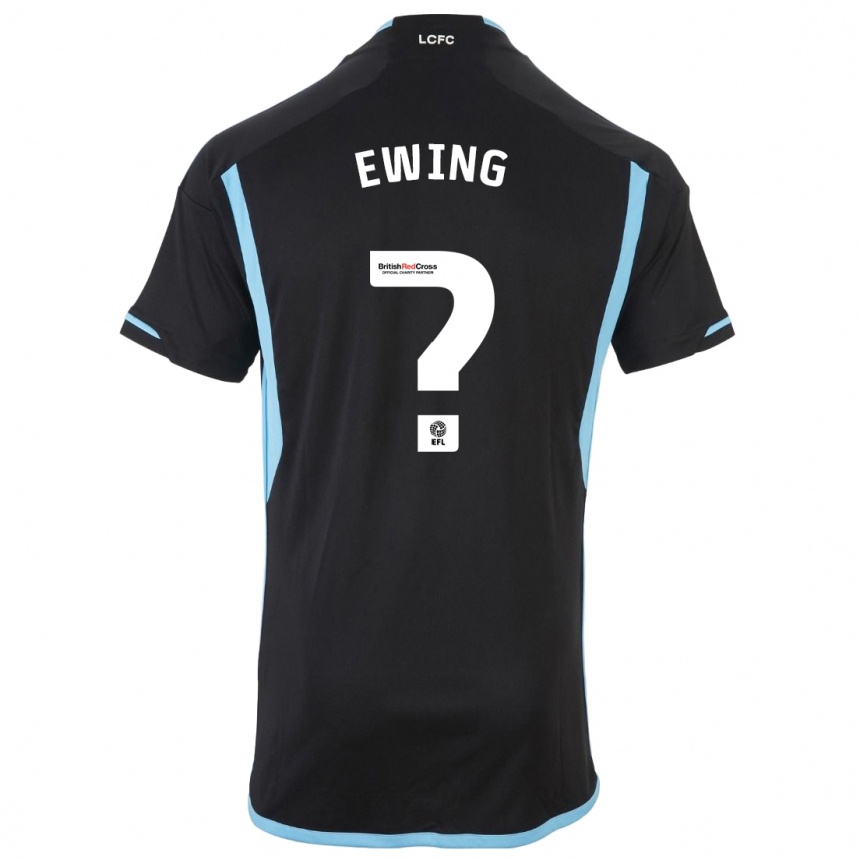 Niño Fútbol Camiseta Oliver Ewing #0 Negro 2ª Equipación 2023/24 Perú