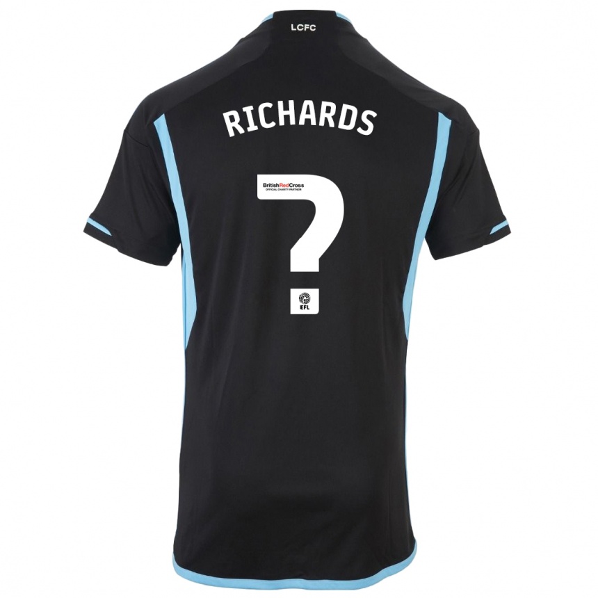 Niño Fútbol Camiseta Amani Richards #0 Negro 2ª Equipación 2023/24 Perú