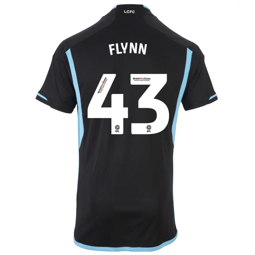 Niño Fútbol Camiseta Shane Flynn #43 Negro 2ª Equipación 2023/24 Perú