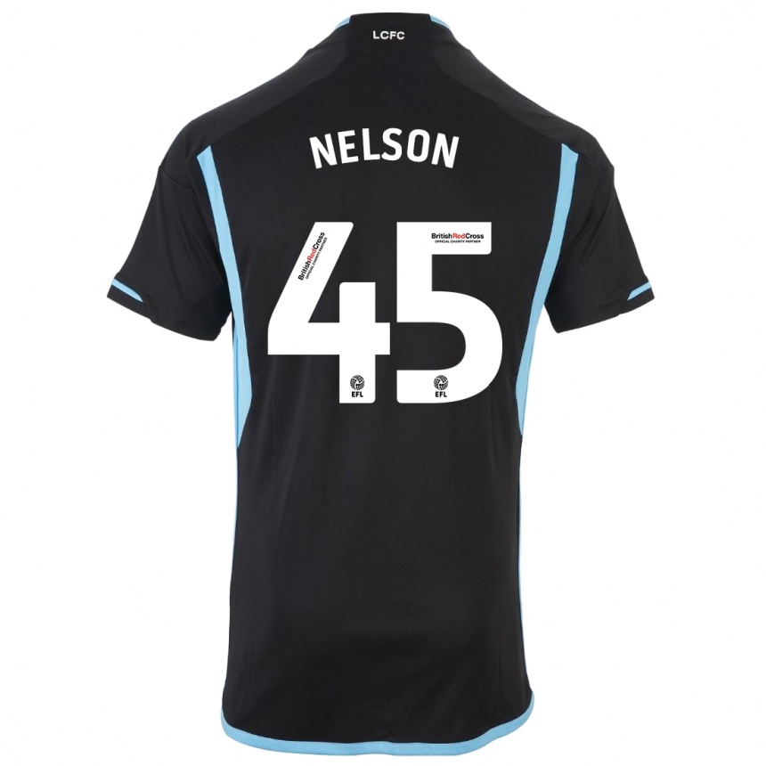 Niño Fútbol Camiseta Ben Nelson #45 Negro 2ª Equipación 2023/24 Perú