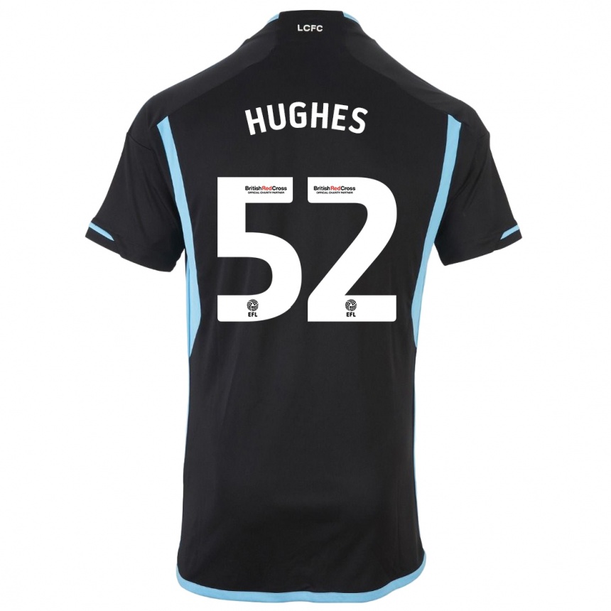 Niño Fútbol Camiseta Iestyn Hughes #52 Negro 2ª Equipación 2023/24 Perú