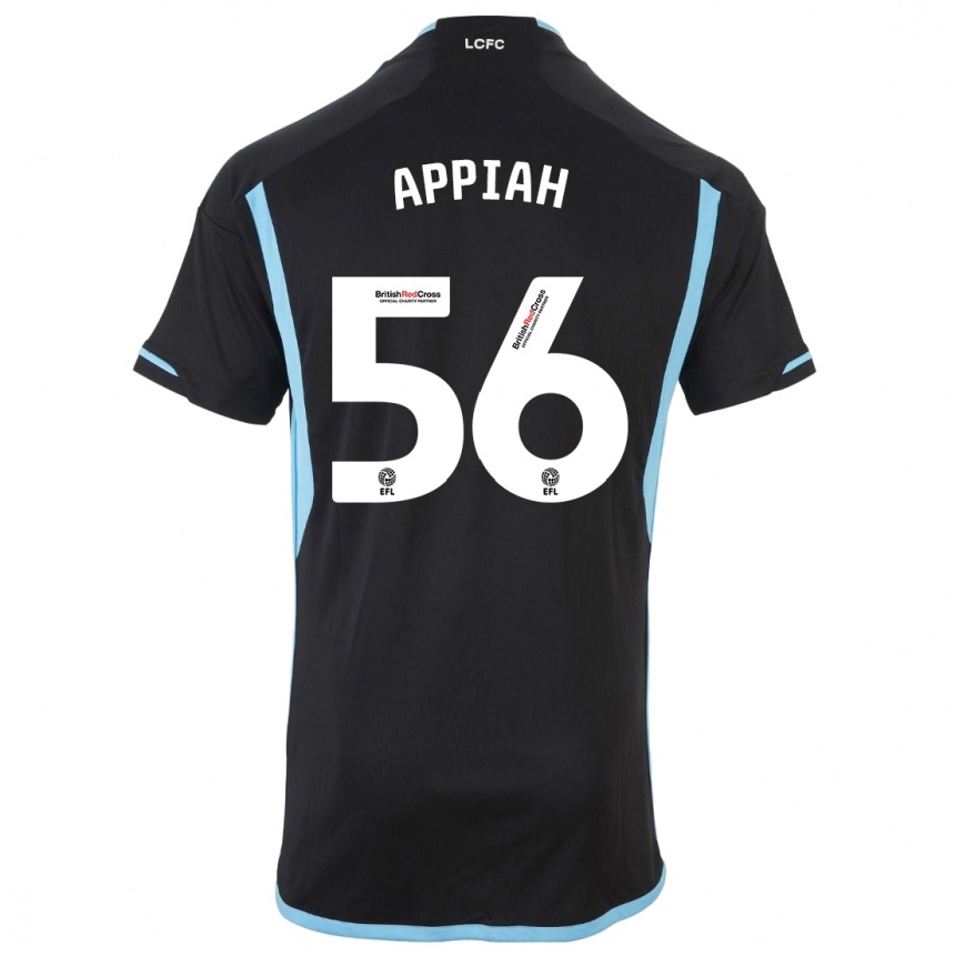 Niño Fútbol Camiseta Paul Appiah #56 Negro 2ª Equipación 2023/24 Perú